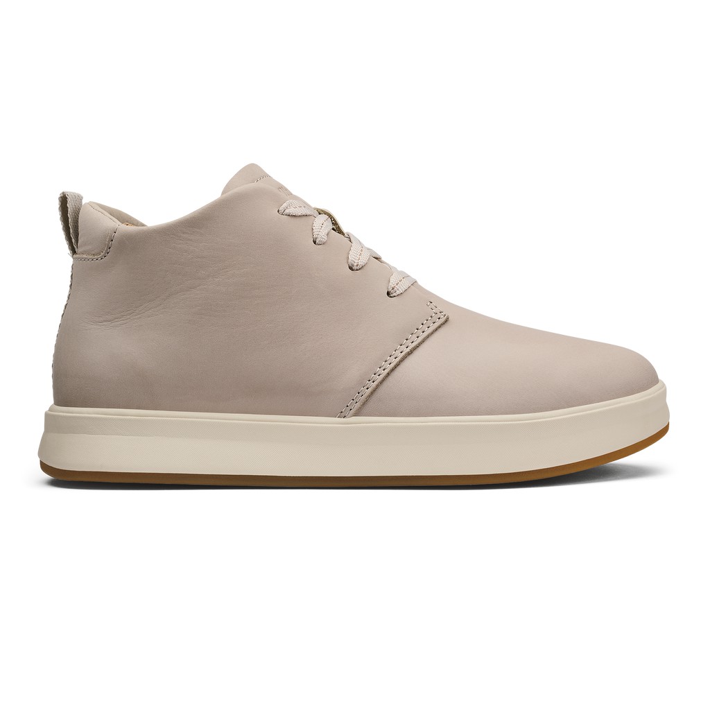 Olukai Stiefel Damen - Wao Wasserdichte Leder Beige - 08126TDPE